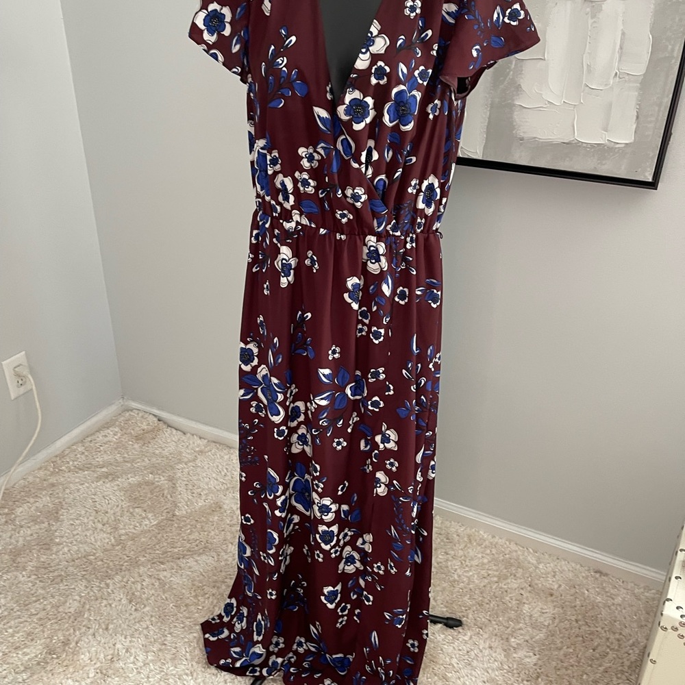 Banana Republic Floral Dress With Split
